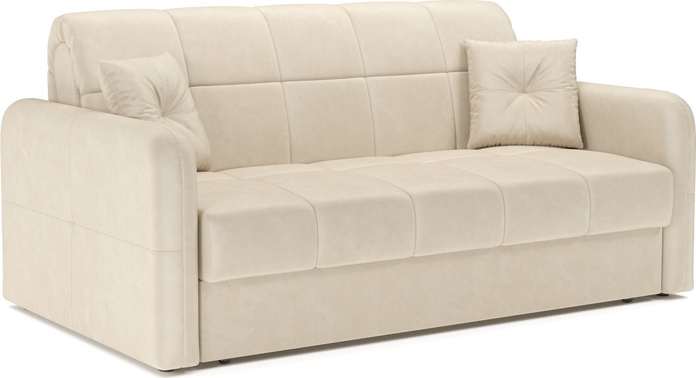 Диван Мебель-АРС Аккордеон Свег ППУ 140x200 (бархат бежевый Star Velvet 6 Light Beige)
