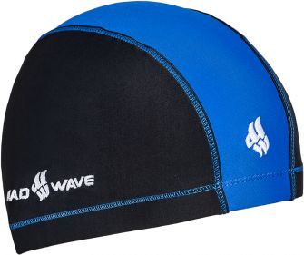 Шапочка для плавания Mad Wave Lycra Doutone (синий)