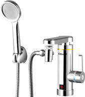 Проточный электрический водонагреватель кран+душ Olivetti OL-WH4056SS
