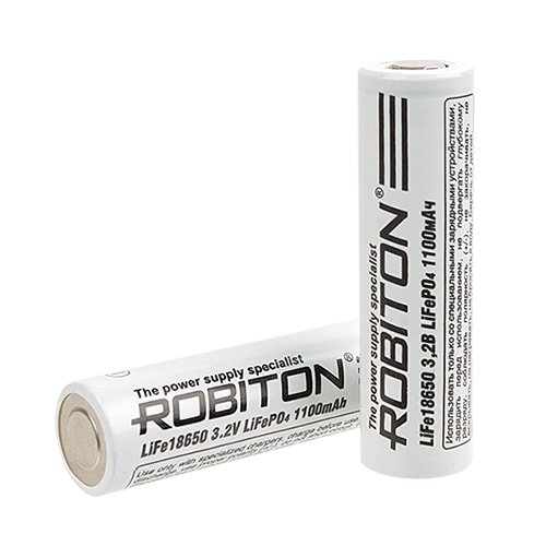 Аккумуляторы Robiton LiFe18650 1100mAh