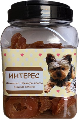 Лакомство для собак O'dog Интерес - Куриные колечки 750 г