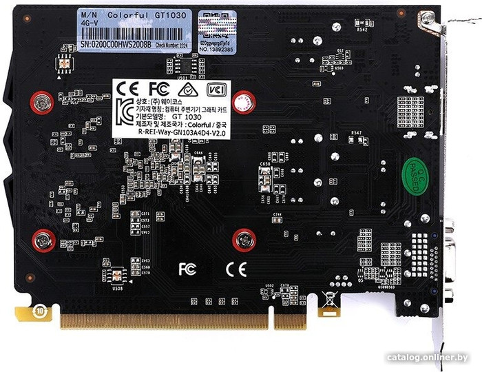 Видеокарта Colorful GeForce GT 1030 4GB GDDR4 GT1030 4G-V