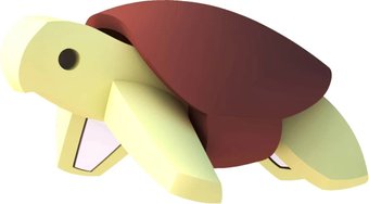Магнитный конструктор Halftoys Ocean Зеленая черепаха HOS003