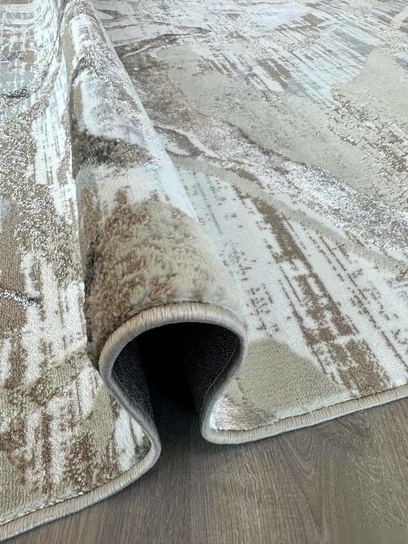 Ковер для детской Radjab Carpet Бьянка Прямоугольник D007A 8322RK-B (1x2, Cream Shirink/Vizon Fdy)