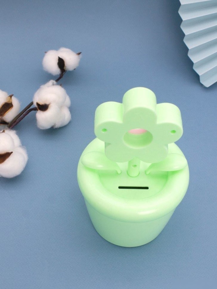 Настольные часы ILikeGift Flower in a pot 100P-106-01 (зеленый)