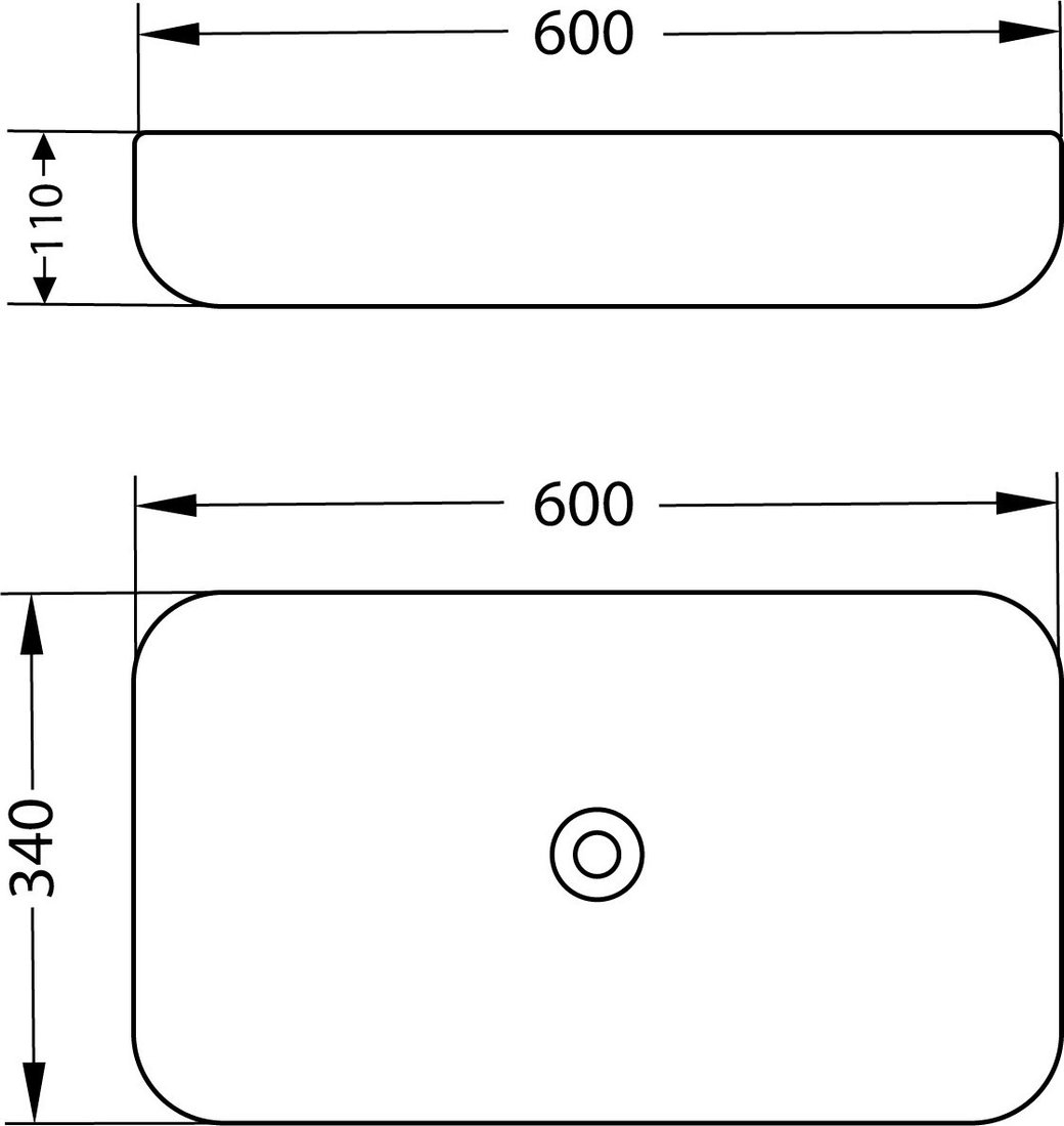 Умывальник Lauter 21487-60 + Moon 21СK81691C с донным клапаном 21190CH (хром)