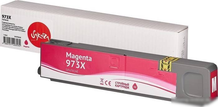 Картридж Sakura Printing SIF6T82AE (аналог HP 973X Magenta)
