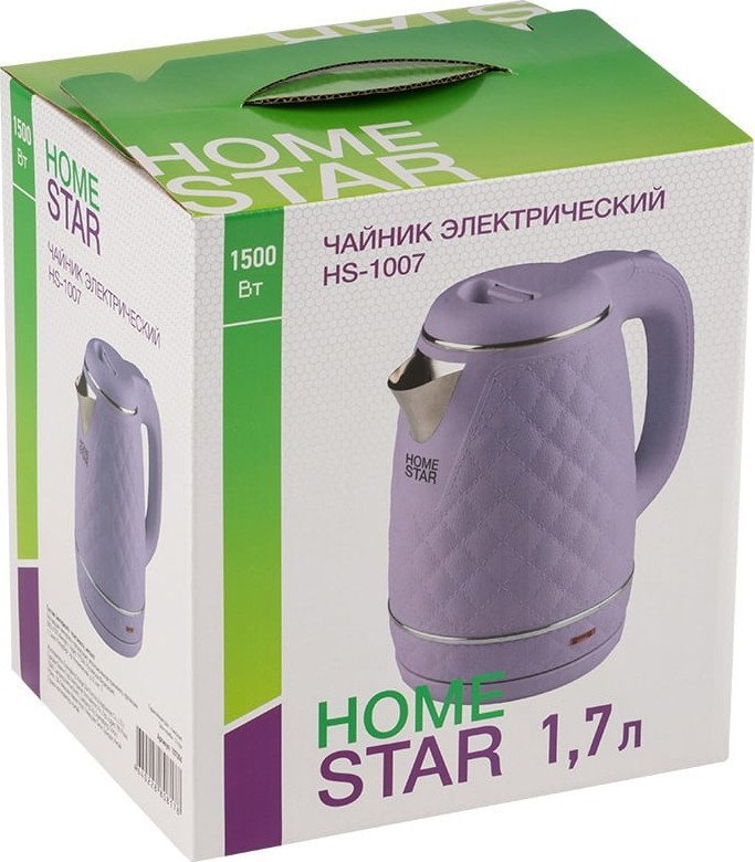 Электрический чайник HomeStar HS-1007 (лиловый)