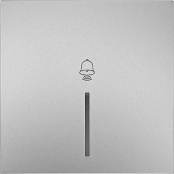 Кнопка для звонка Lezard Zima 704-7488-108QC (серый матовый)