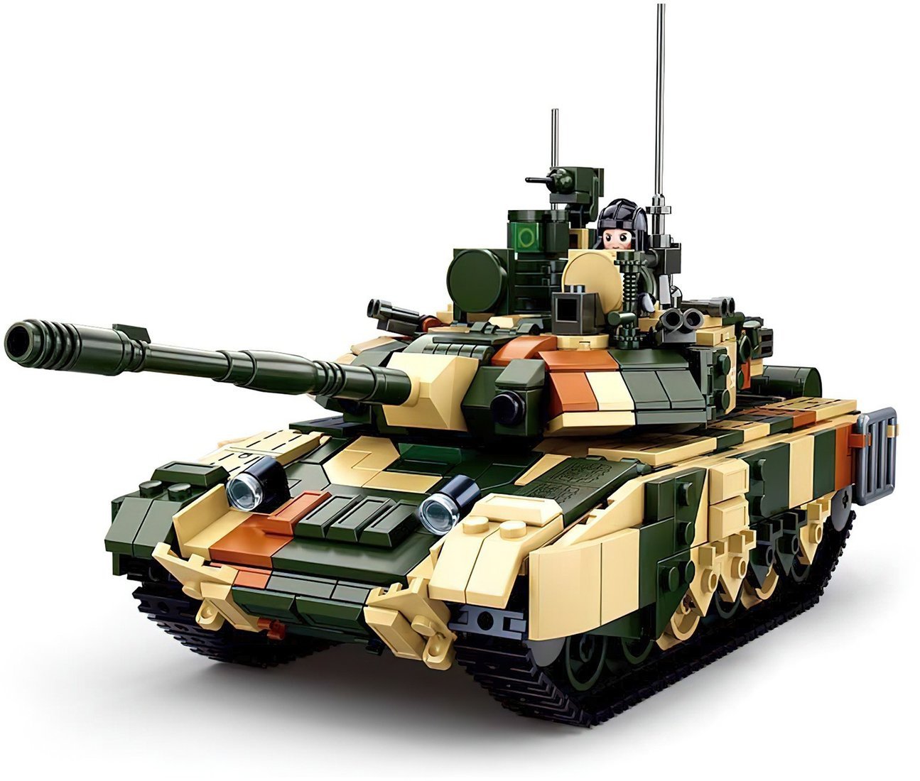 Конструктор Sluban Российский танк Т90MS M38-B0756 (758эл)