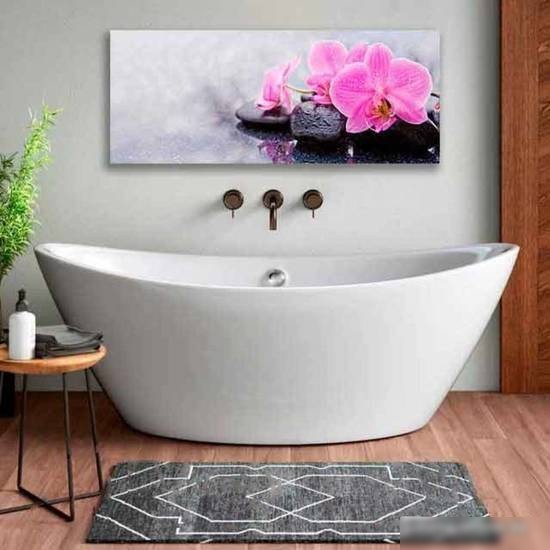 Картина на стекле Stamprint Орхидея с камнями SP006 (50x125)