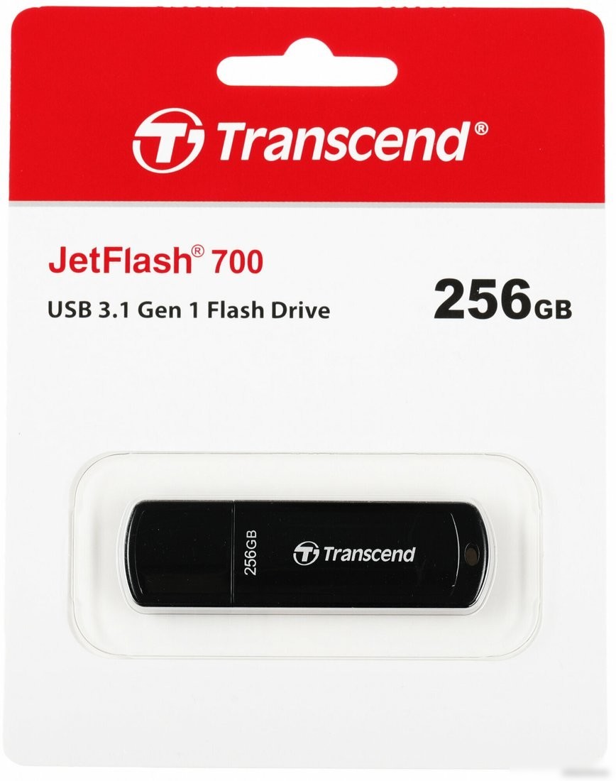 USB Flash Transcend JetFlash 700 512GB (черный)