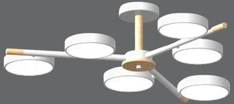 Подвесная люстра LED4U L3208-800 WH