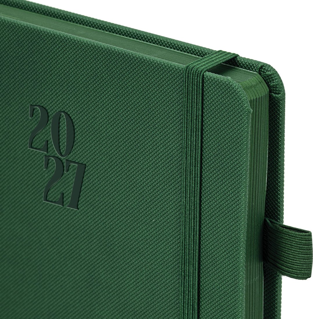 Ежедневник BRAUBERG Plain 2027 118038 (темно-зеленый)