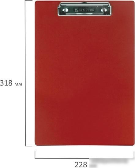 Планшет с зажимом BRAUBERG 232219 (бордовый)