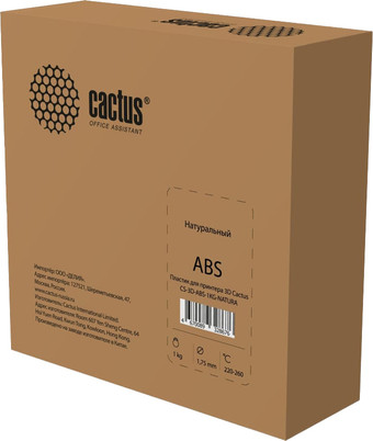 Пластик CACTUS CS-3D-ABS-1KG-NATURA ABS 1.75 мм 1 кг