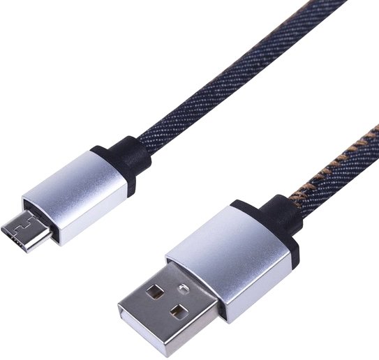 Кабель Rexant 18-4242 USB Type-A - microUSB (1 м, синий)