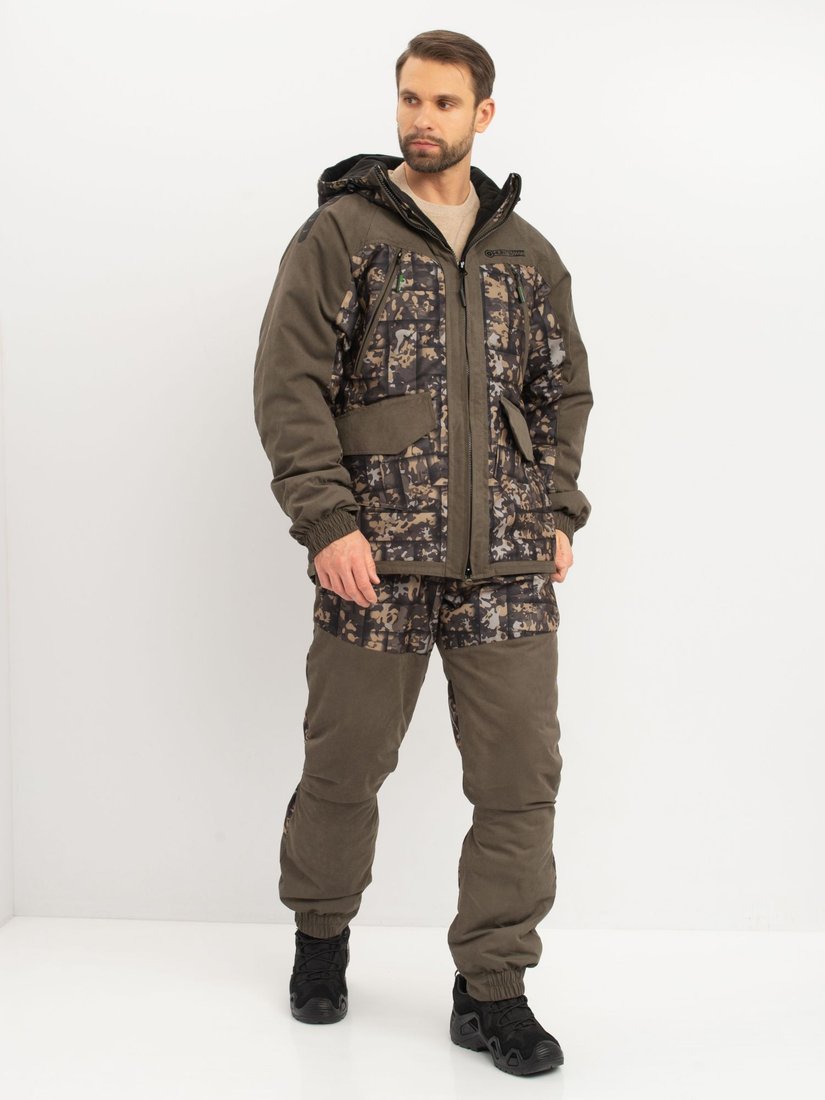 Костюм Huntsman Горка Люкс -15°C Хаки/005 Исландия/Alova (р.44-46/170-176)