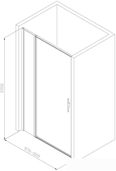 Душевая дверь Allen Brau Priority 3.31006.BBA
