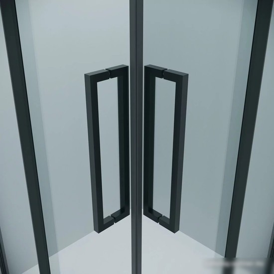 Душевой уголок Grossman Cosmo 100x100x195 300.K33.02.1010.21.00 (черный матовый/прозрачное стекло)