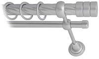 Карниз для штор Lm Decor Цилиндр 088 2р витой 25/16мм (сатин, 4м)