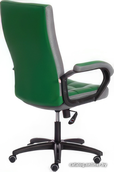 Кресло TetChair Trendy (кожзам/ткань, зеленый/серый)