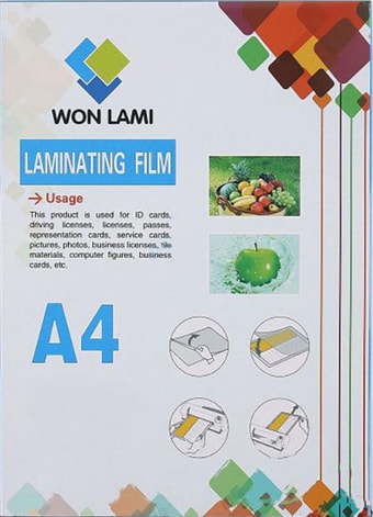 Пленка для ламинирования Won Lami матовая A4 75 мкм, 100 л