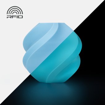Филамент Bambu Lab PLA Glow A12-B0-1.75-1000-SPL (1.75 мм, 1 кг, яркий синий)