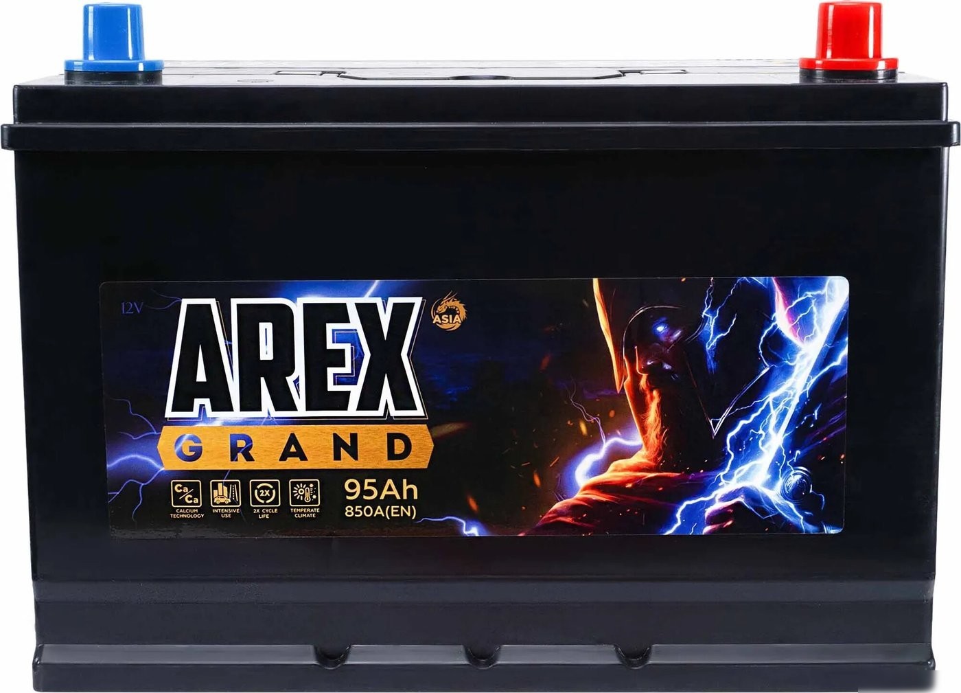 Автомобильный аккумулятор AREX Grand Asia R+ (95 А·ч)