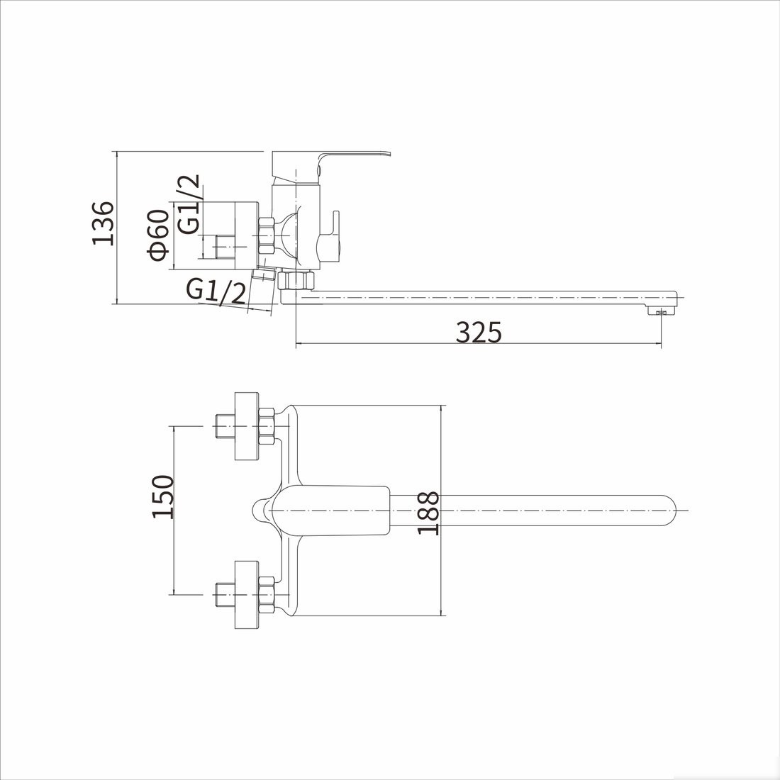 Смеситель Fashun A2282-8