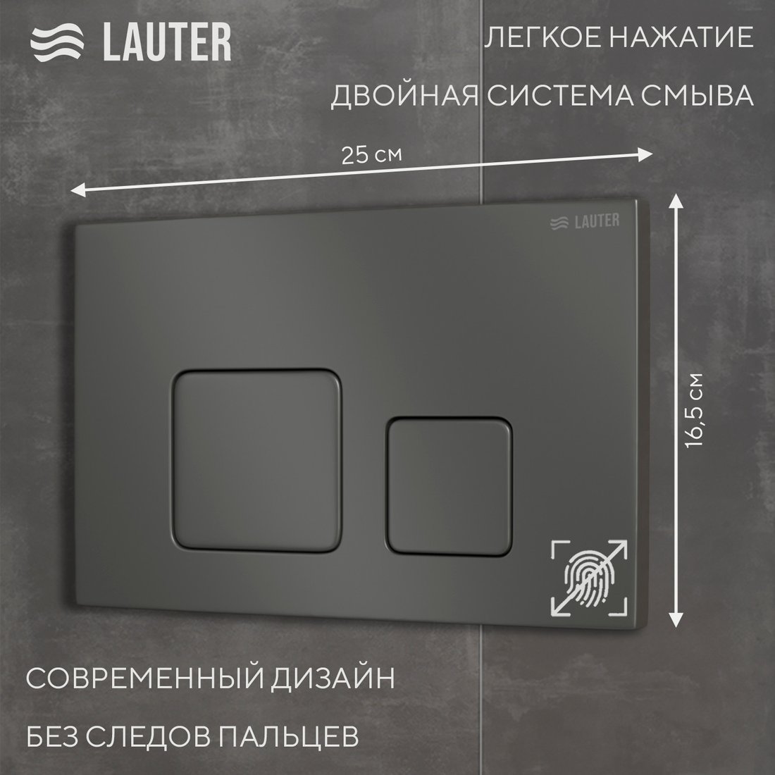 Панель смыва Lauter 219700F (оружейный серый)
