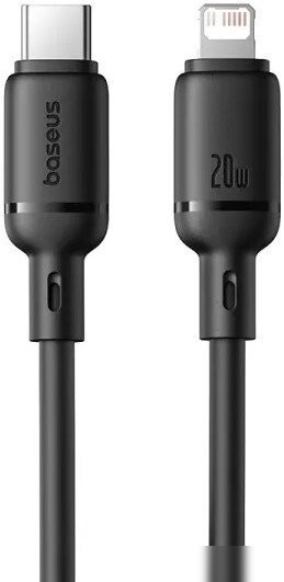 Кабель Baseus Silky Series Fast Charging Cable USB Type-C - Lightning (1 м, черный)