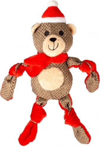 Игрушка для собак Duvo Plus Новогодний мишка 11558/DV