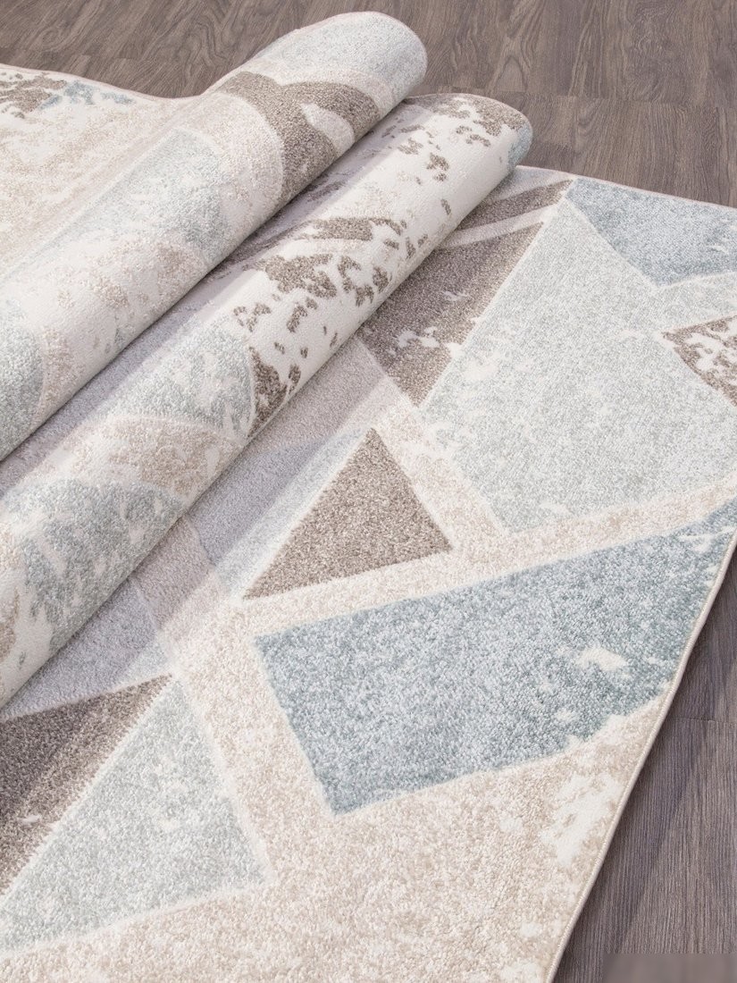 Ковер для жилой комнаты Merinos Naturel D979-STAN-BEIGE-BLUE (2х2.9)