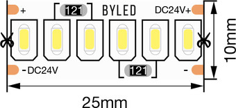 Светодиодная лента Byled BLS3014-240-24-24-W
