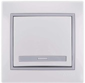 Выключатель Lezard Mira 701-0215-100 (белый/серый)