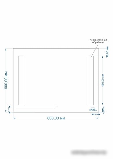 Cersanit Зеркало Led 020 base 80x60