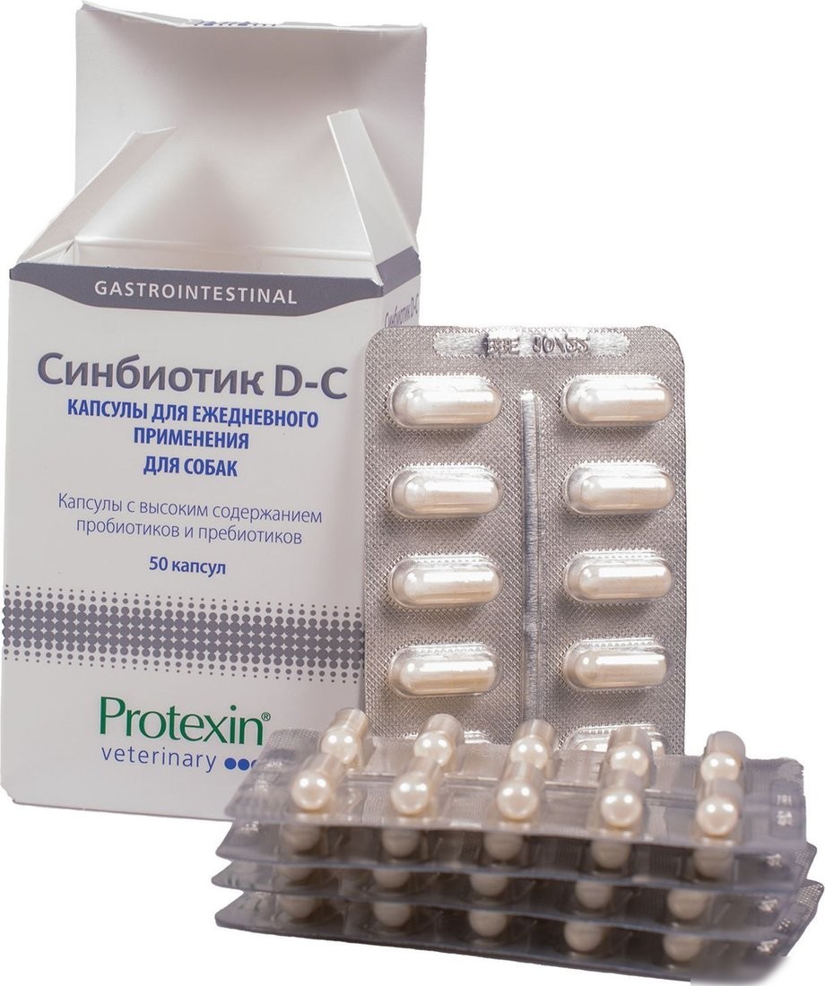 Натуральный корм для собак Protexin Синбиотик ДС (50 капсул)