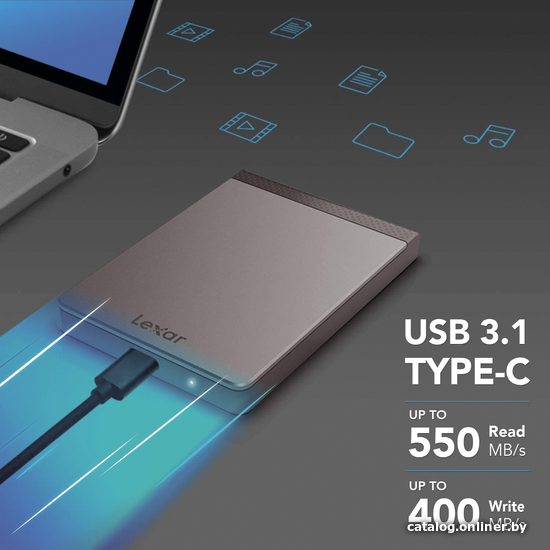 Внешний накопитель Lexar SL200 1TB LSL200X001T-RNNNG