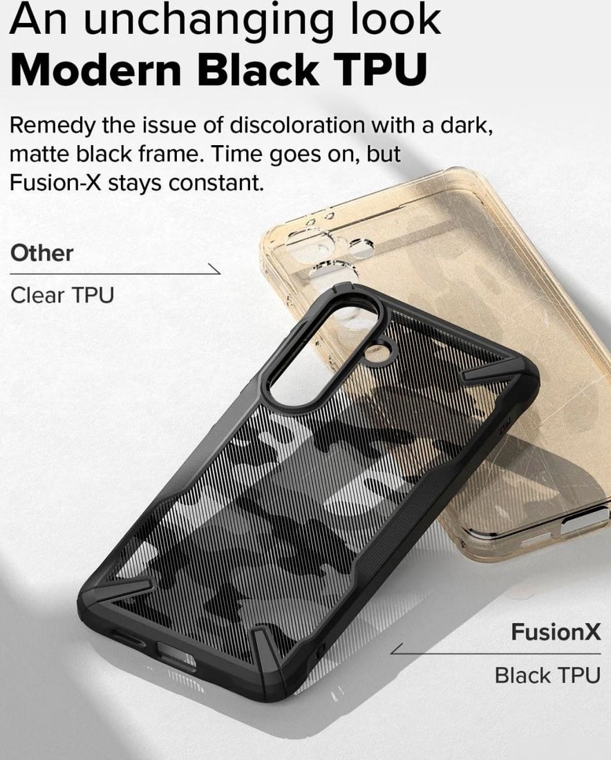 Чехол для телефона Ringke Fusion X для Galaxy S25 Camo Black