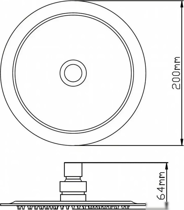 Душевая лейка Potato P103-206