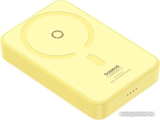 Внешний аккумулятор Baseus MagPro Magnetic Bracket Wireless Fast-Charging Power Bank 20W 5000mAh (желтый, китайская версия)