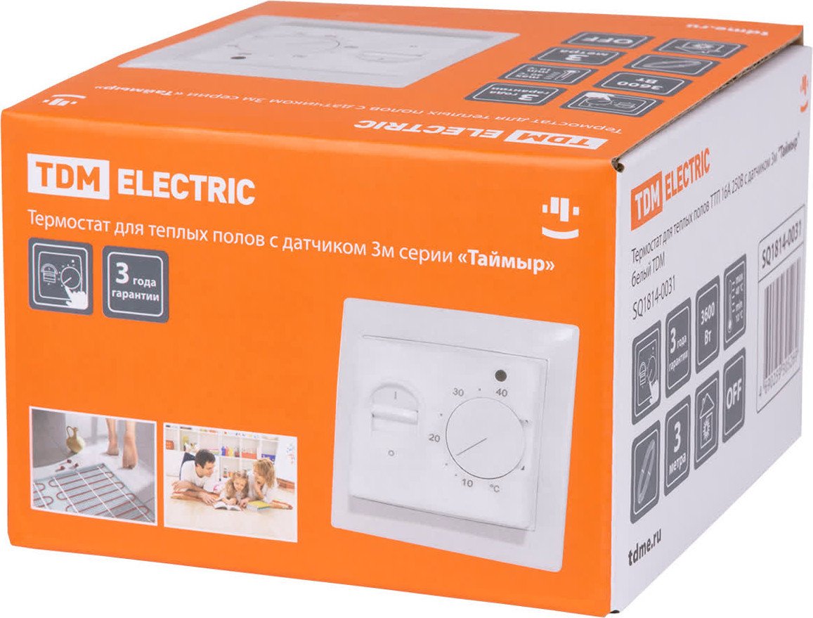 Терморегулятор TDM Electric Таймыр SQ1814-0031 (белый)