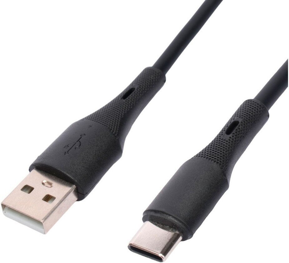 Кабель Cablexpert CC-USB2S-AMCM-1M-BK USB Type-A -USB Type-C (1 м, черный)