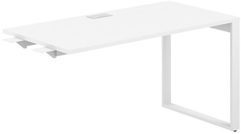 Стол Norden 140x70x75 AG.115.WH.L.72.WH (белый/серебристый/белый)