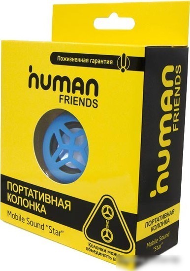 Портативная колонка CBR Human Friends Star Blue