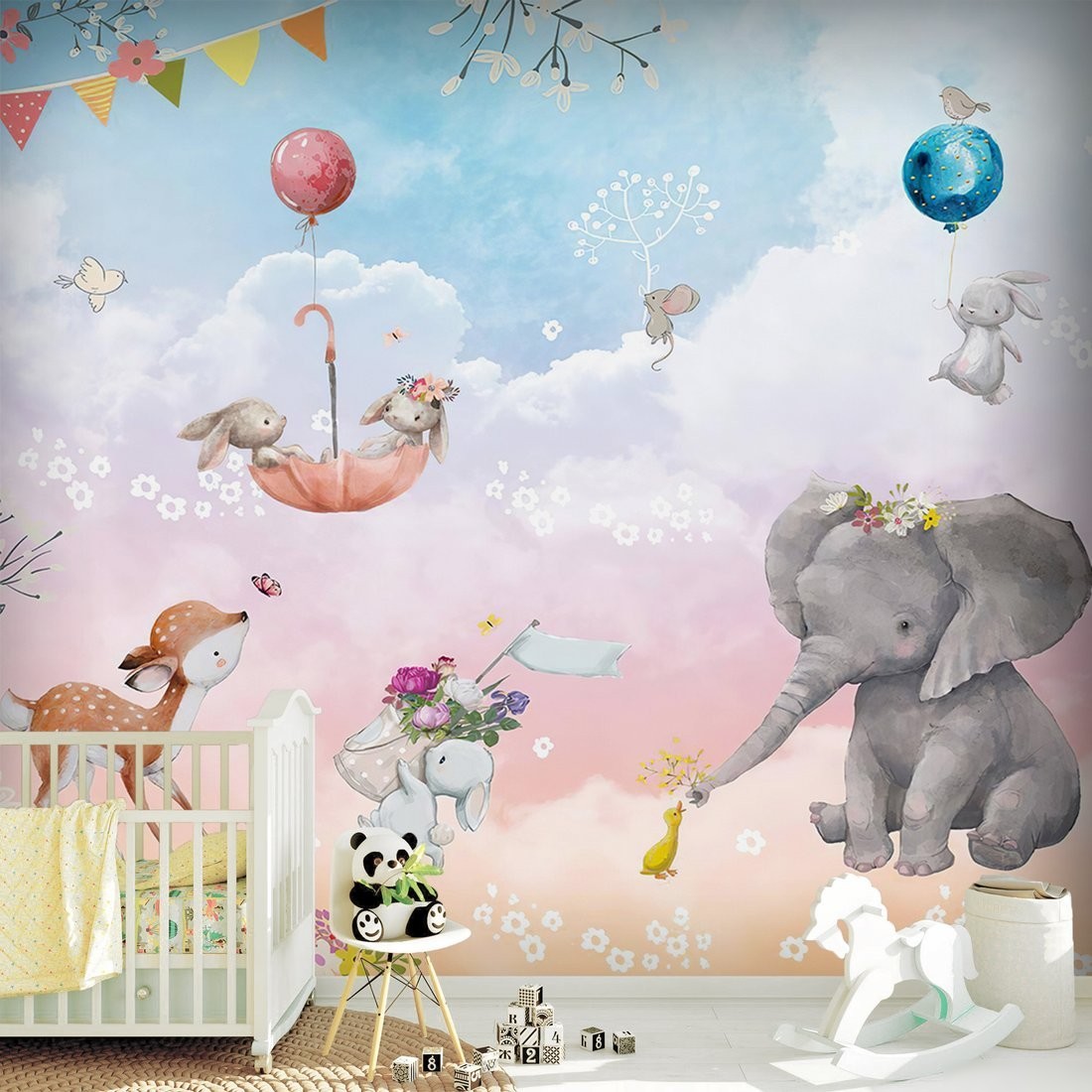 Фотообои Vimala Зверята на шариках 270x300