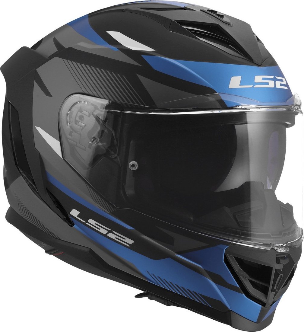 Мотошлем LS2 FF818 Storm III Komai (XS, черный/синий)