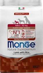 Сухой корм для собак Monge Dog Speciality Line Monoprotein Mini ягненок с рисом (800 г)