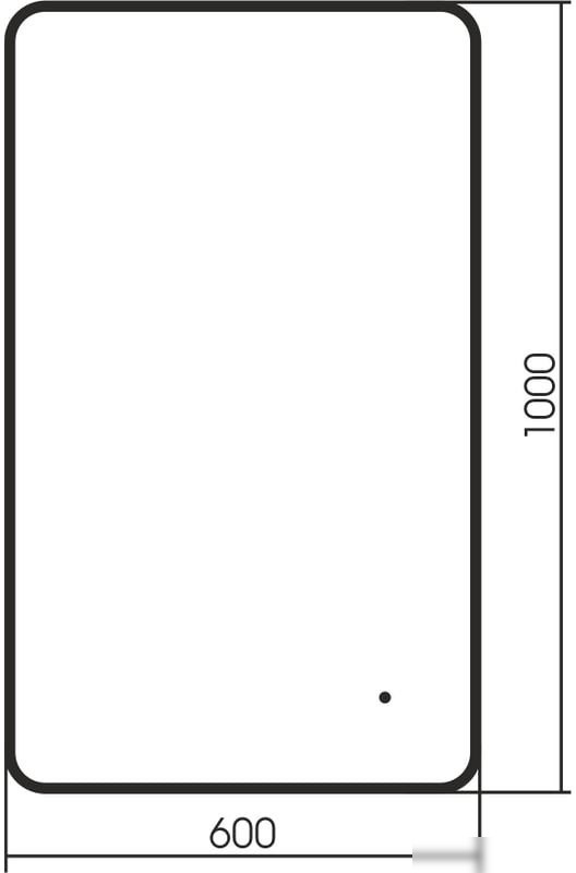 Зеркало Abber See AG6102SCB